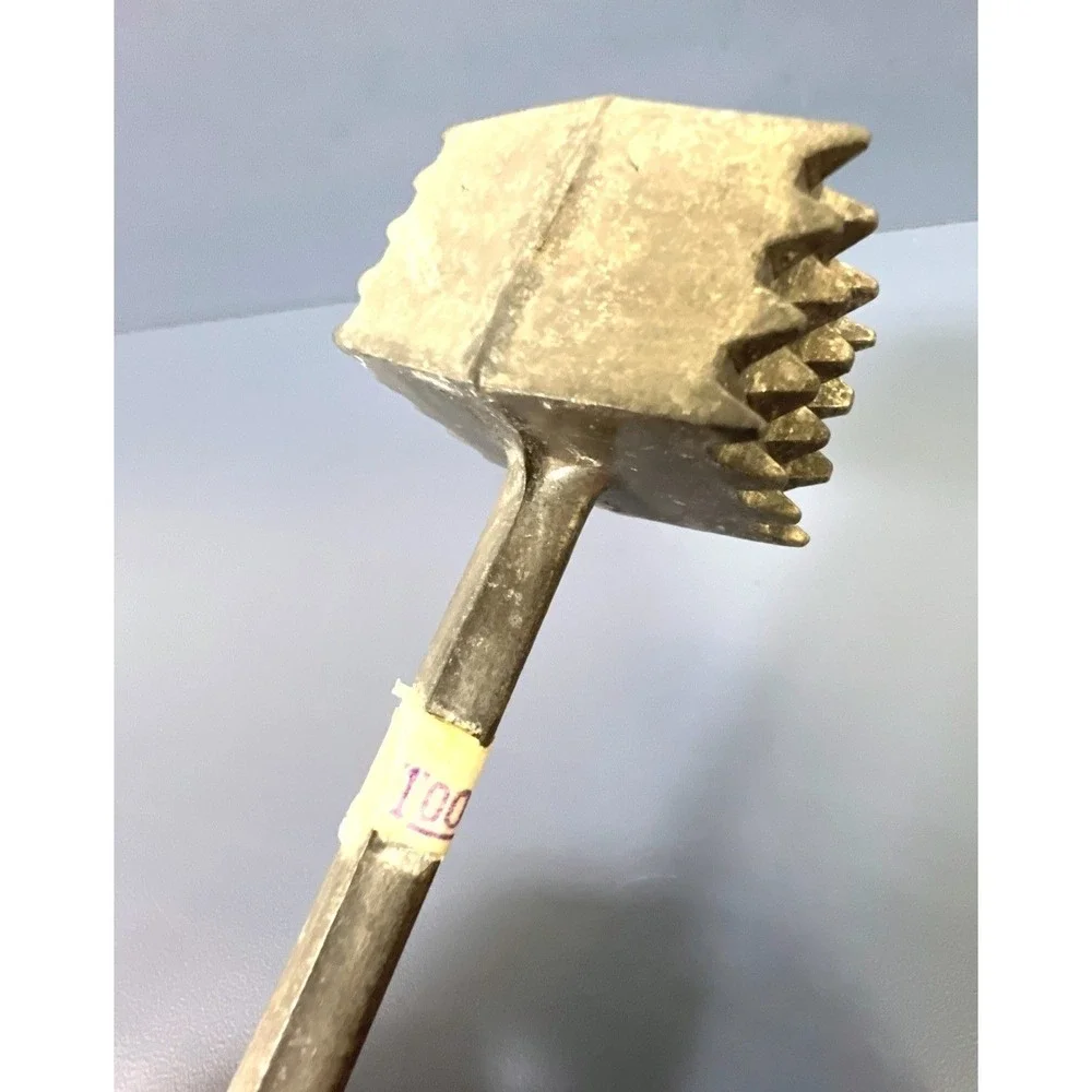 Vintage kitchen Aluminum Meat Tenderizer~2 Sided Made in Taiwan‎ Smaller Size